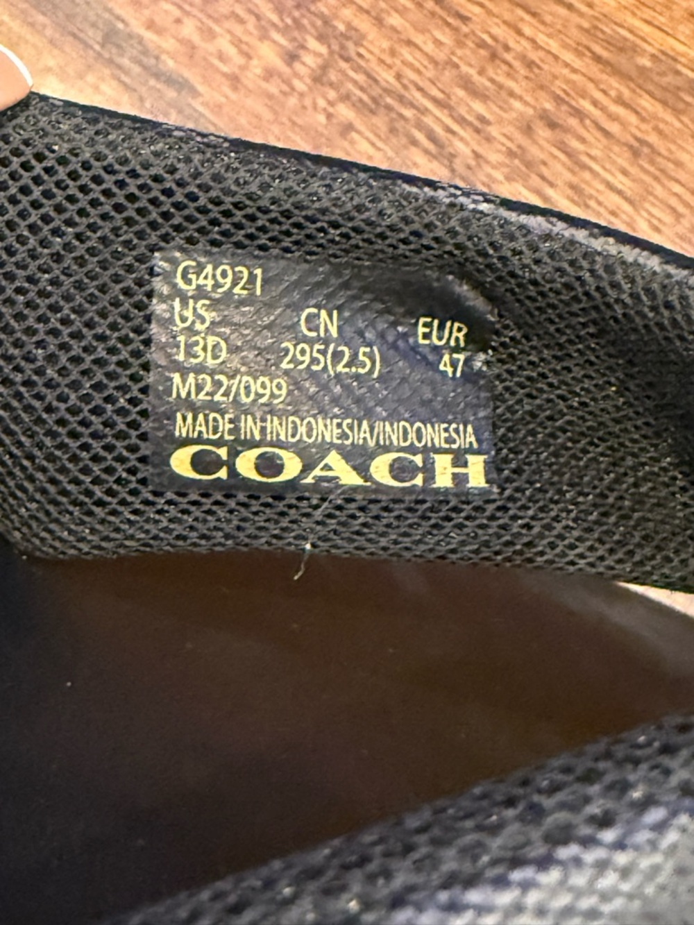 New Coach Men's Black Signature Pattern Toe Flip Flop Sandal G4921 - Picture 5 of 5